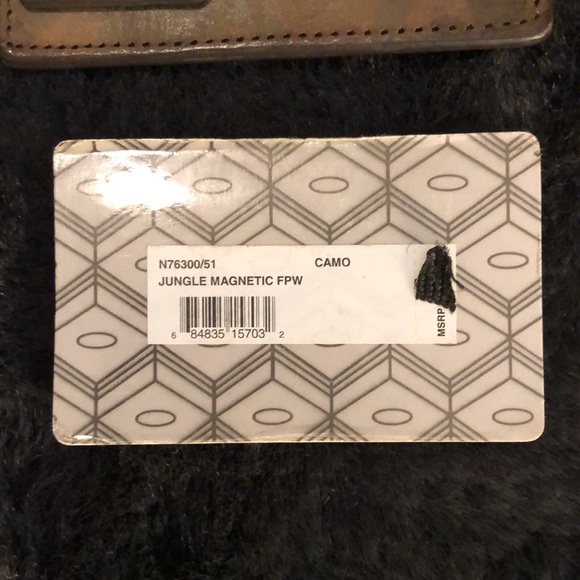 Vintage High End Leather Camo J-Fold. Jungle magnetic FPW. NWT - Picture 9 of 12